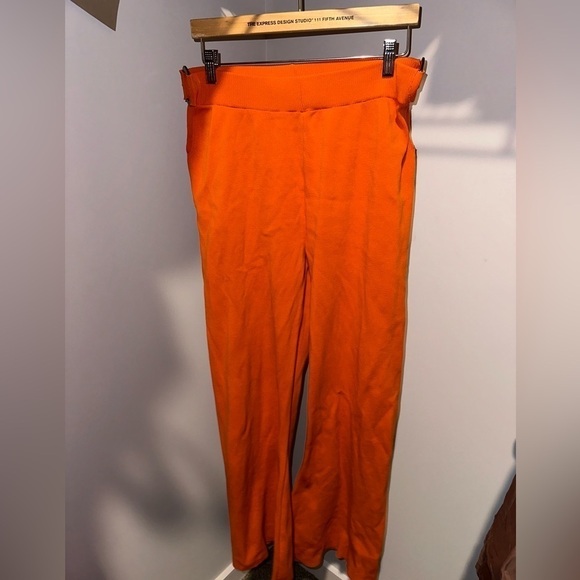 ASOS DESIGN Knit Pants with Ring Waist Detail - Orange, US Size 12 - Picture 4 of 6